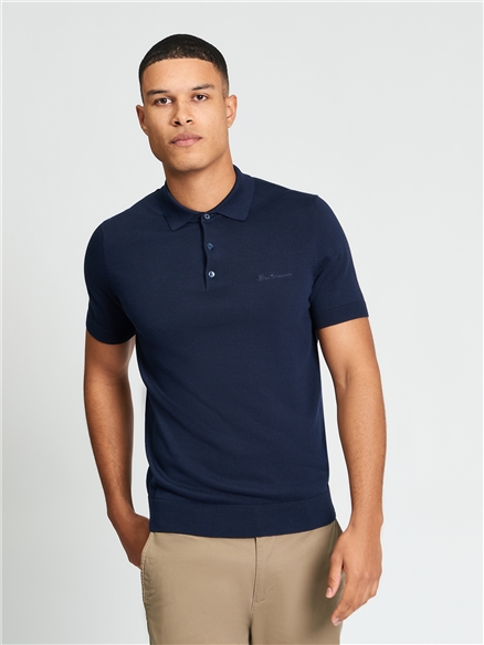 Ben Sherman Signature Short Sleeve Polo (Dark Navy)