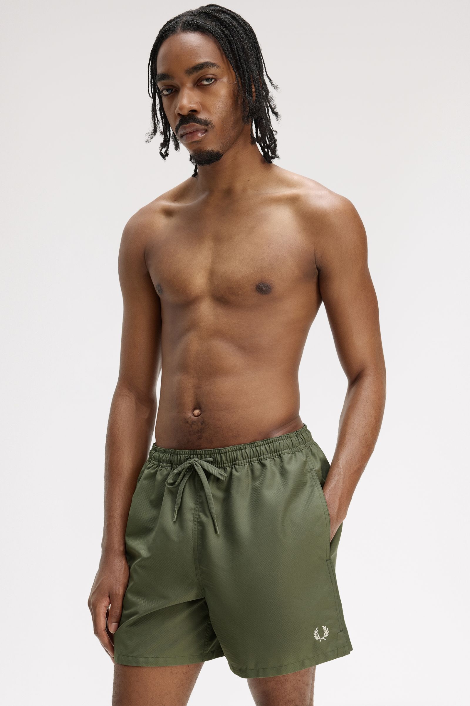 Fred Perry Swimshorts (Laurel Wreath Green)