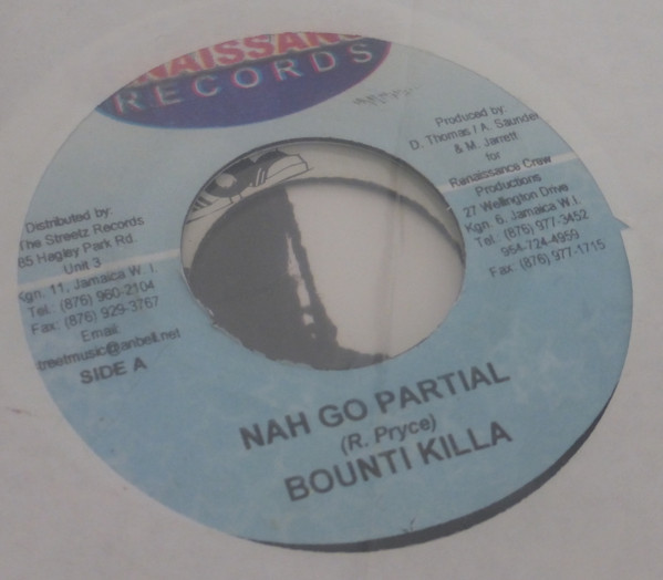 Bounty Killer – Nah Go Partial / Tunda Clap (7")              