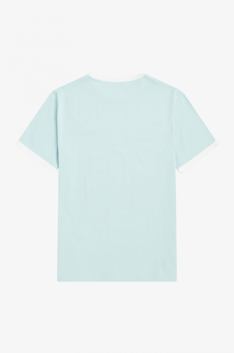 Fred Perry Ringer Shirt Chalk Blue-XL