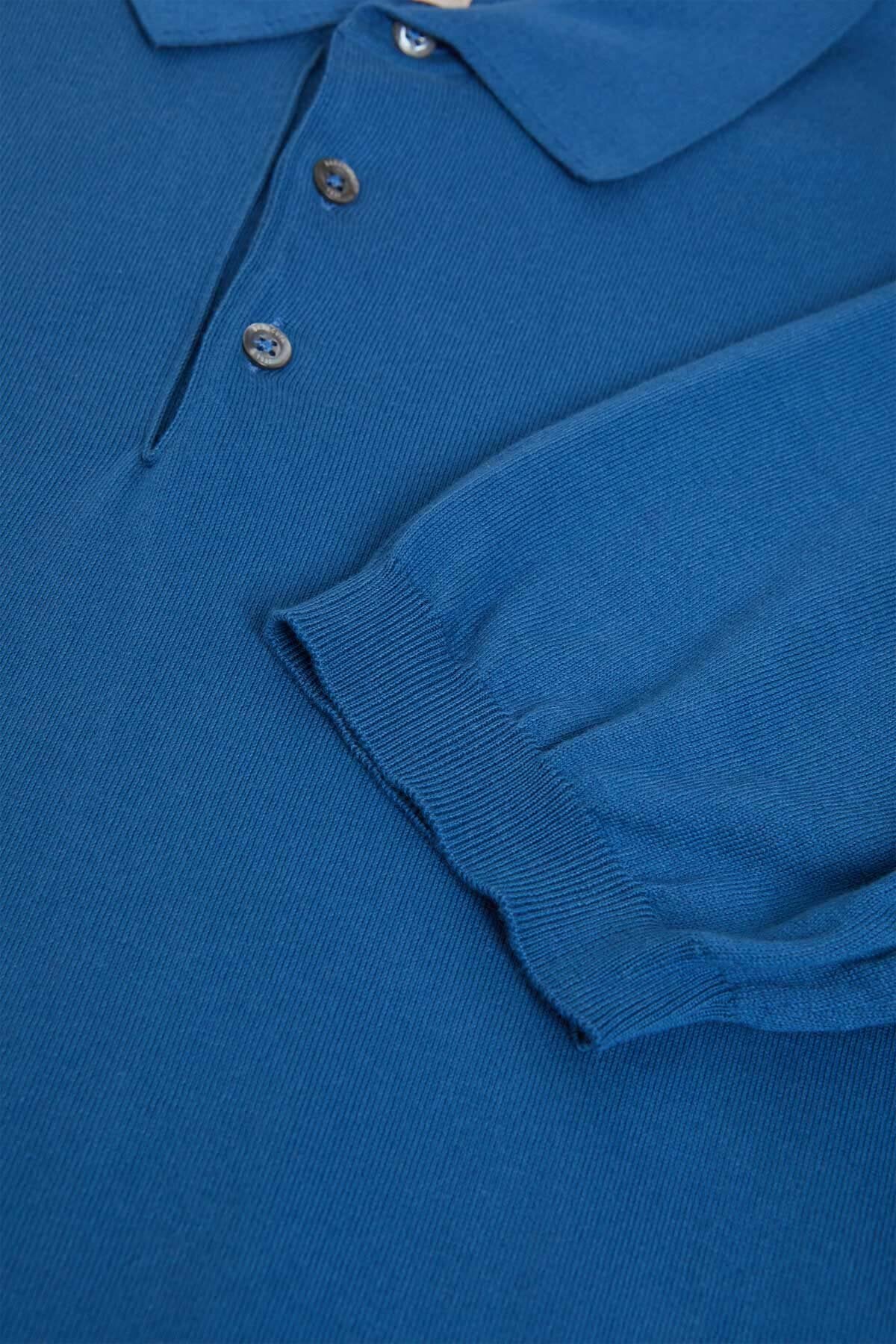 Baracuta Short Sleeve Knit Polo (Deep Water)