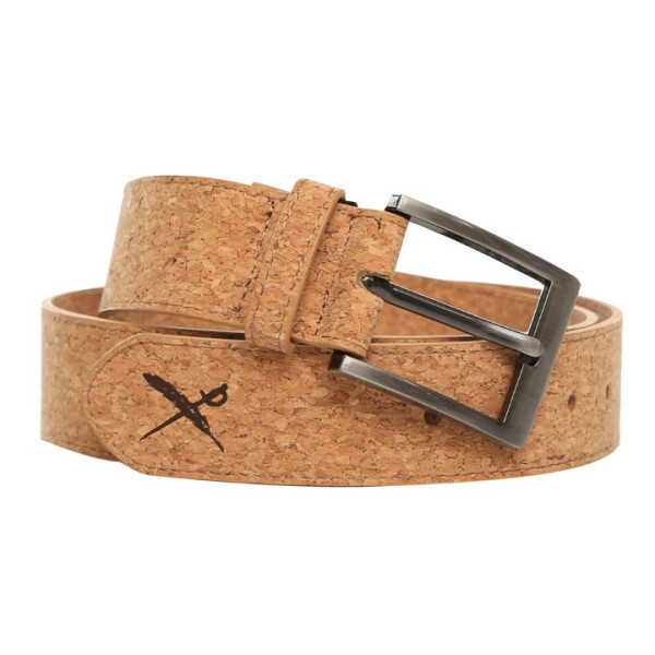 Cork Flag Belt in hellbraun