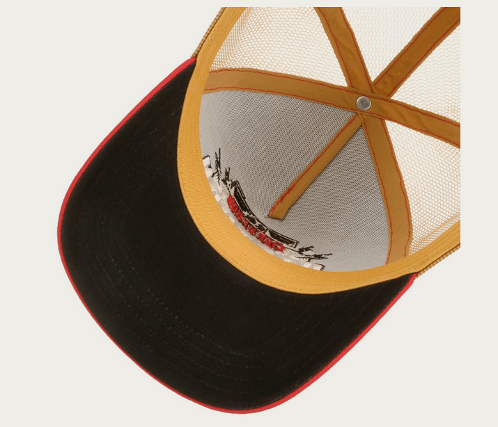 Stetswon Festival Live and Loud Trucker Cap in Beige-Red