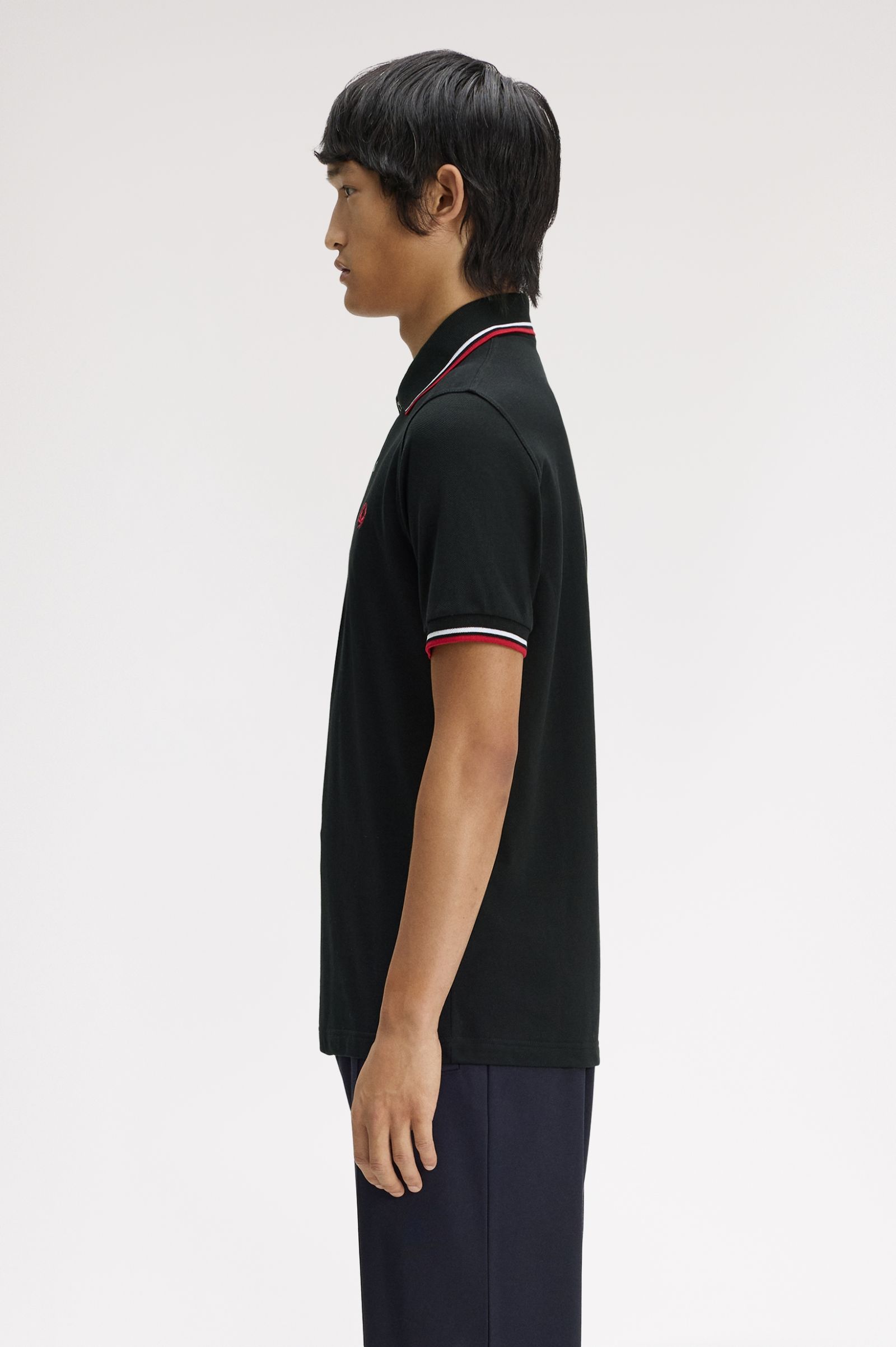 Fred Perry Made in England M12 (Black/White/Red)