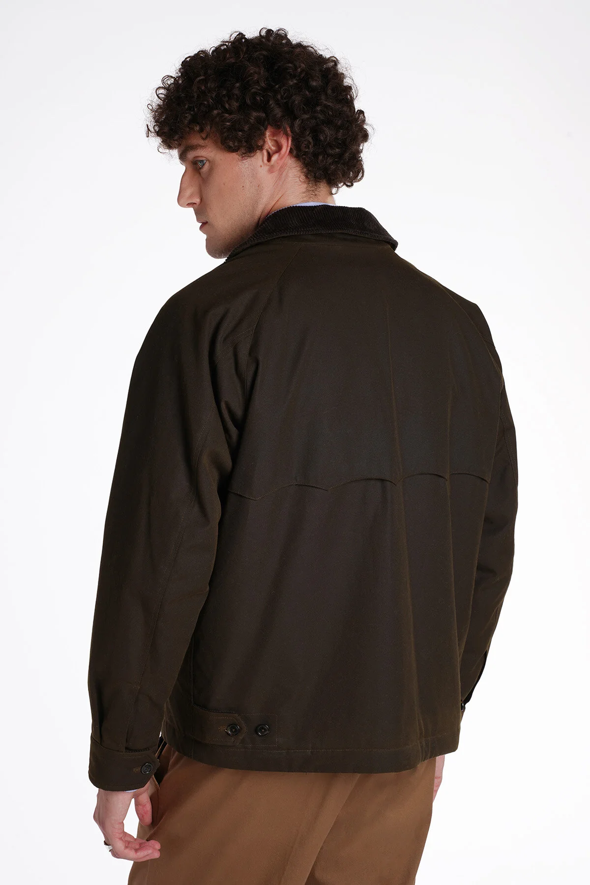 Baracuta Waxed Deck Jacket (Deep Moss)