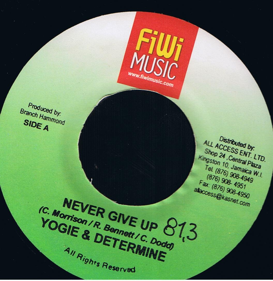 Yogie & Determine - Never Give Up / Version (7")