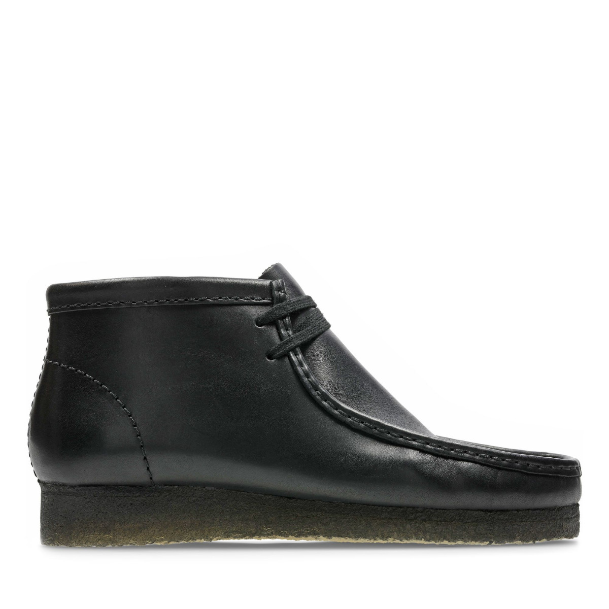 Clarks Wallabee Boot Herren Black Leather-45