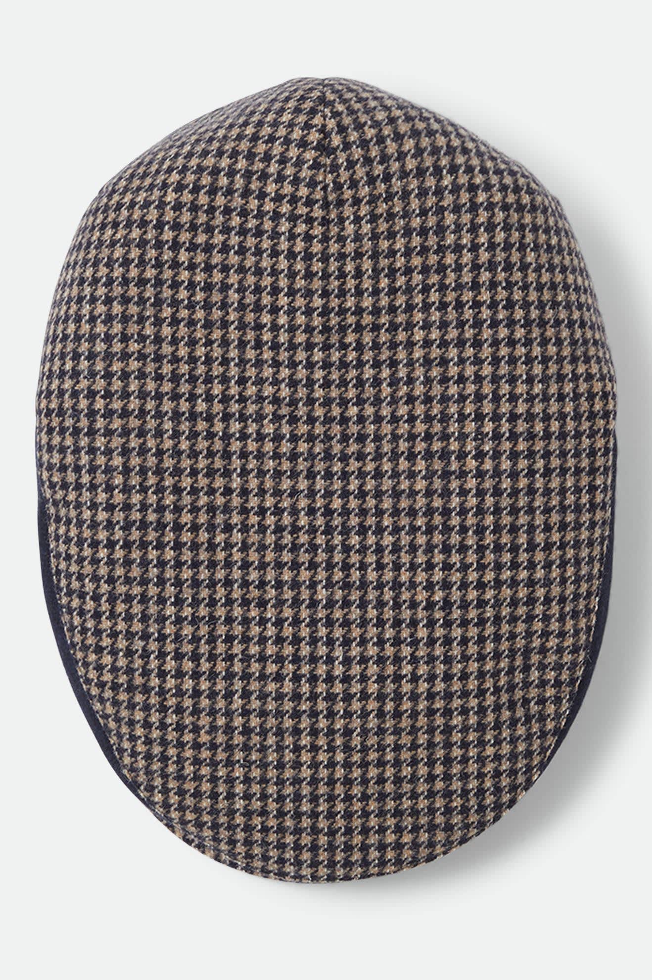 Brixton Hooligan Snap Cap (Navy/Sand Houndstooth)