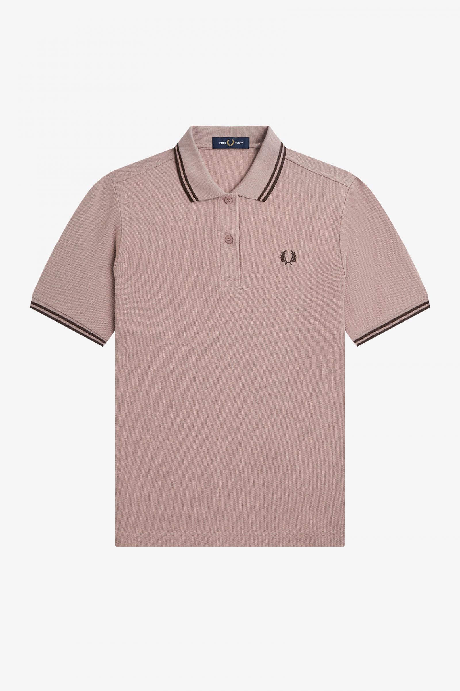Fred Perry Twin Tipped Polo Shirt (Dark Pink)