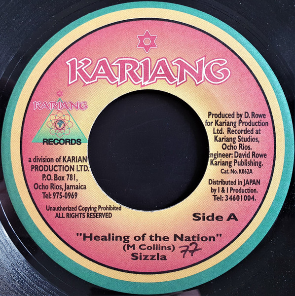 Sizzla – Healing Of The Nation / Version (7")          