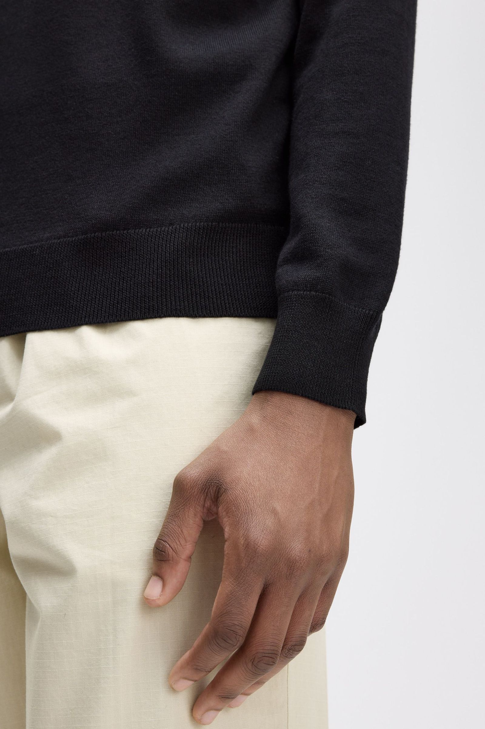 Fred Perry Crew Neck Jumper (Black)