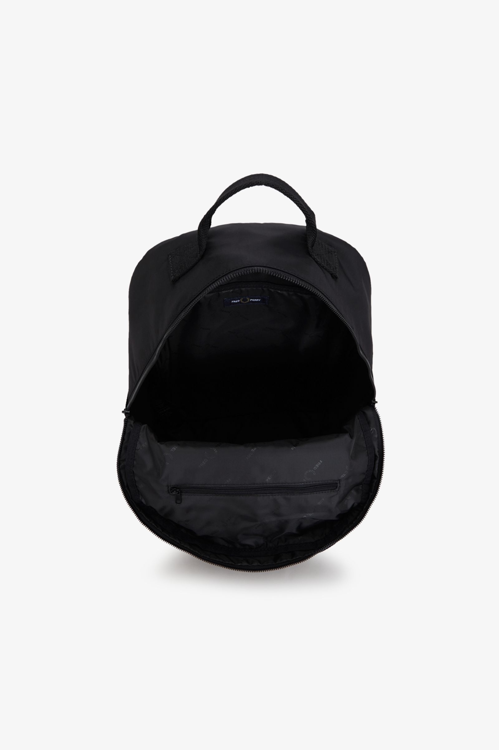 Fred Perry Crinkle Nylon Backpack (Black)