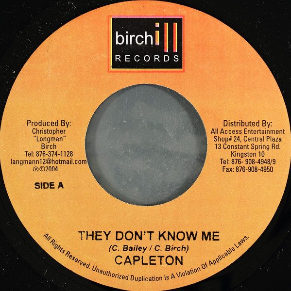 Capleton - They Don't Know Me / Military Riddim (7'')