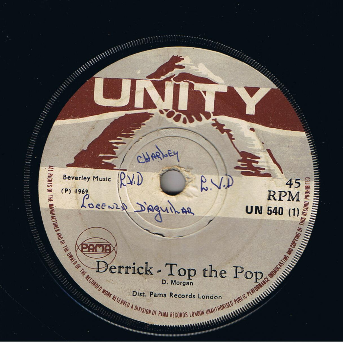 Derrick - Top The Pop / Glen Adams - Capones Revenge (7")