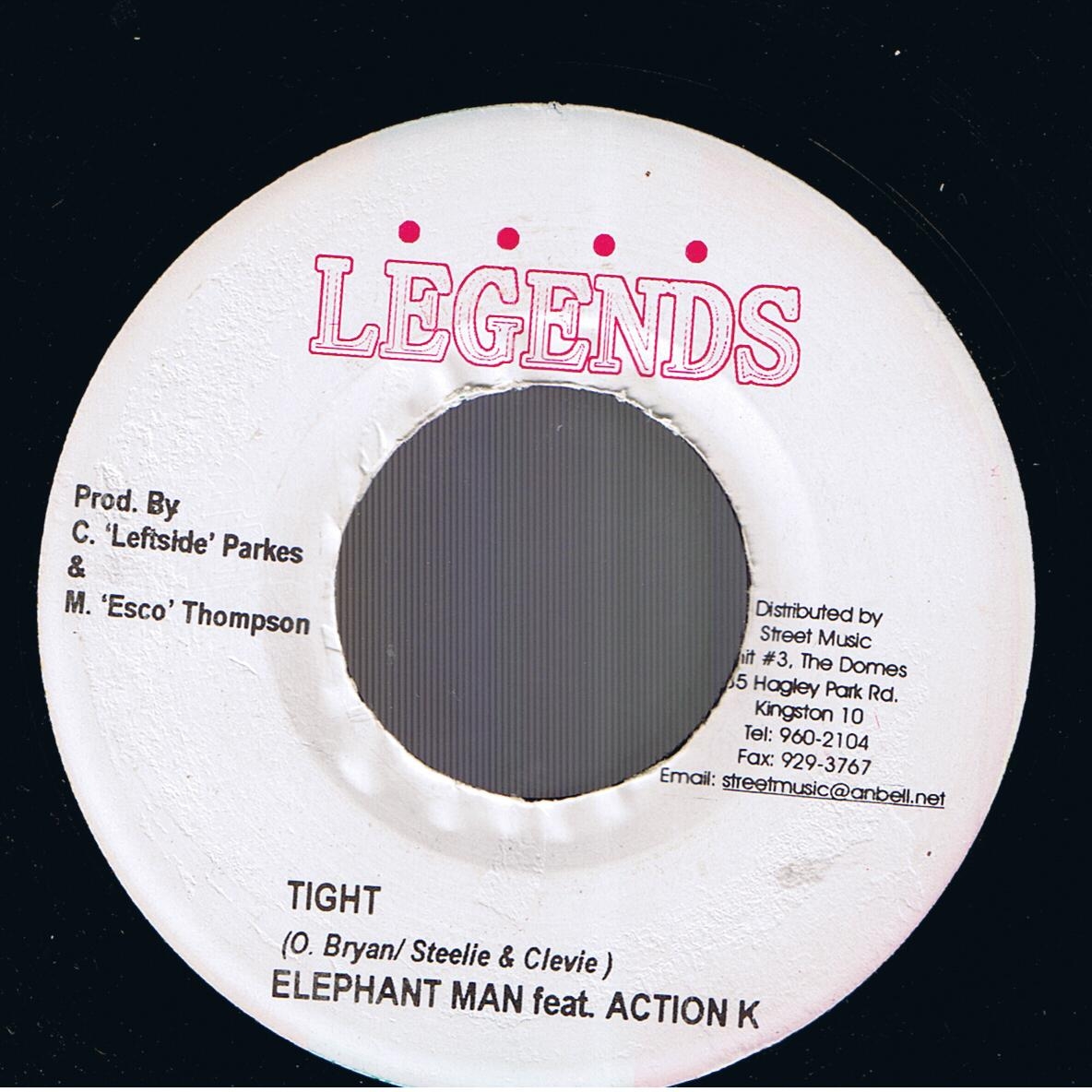 Elephant Man feat. Action K - Tight / Version (7") 