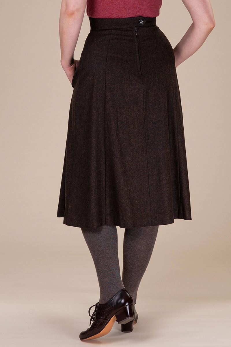 Emmy Design A Walk in the Park Skirt in Dark Brown