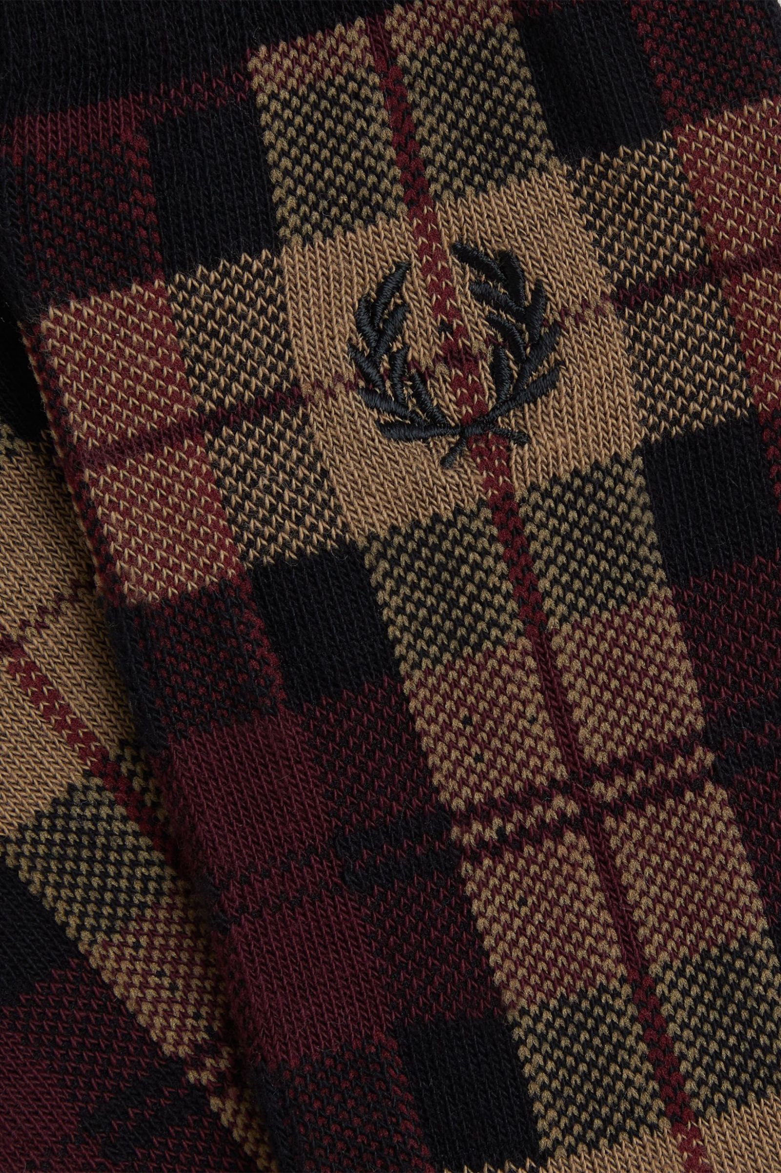 Fred Perry Tartan Socks (Shaded Stone)