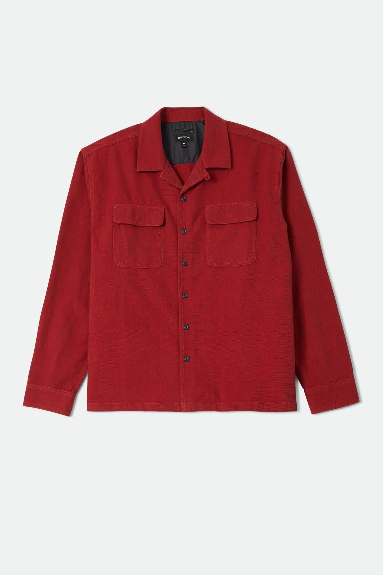 Brixton Century Overshirt (Red/Black Micro)