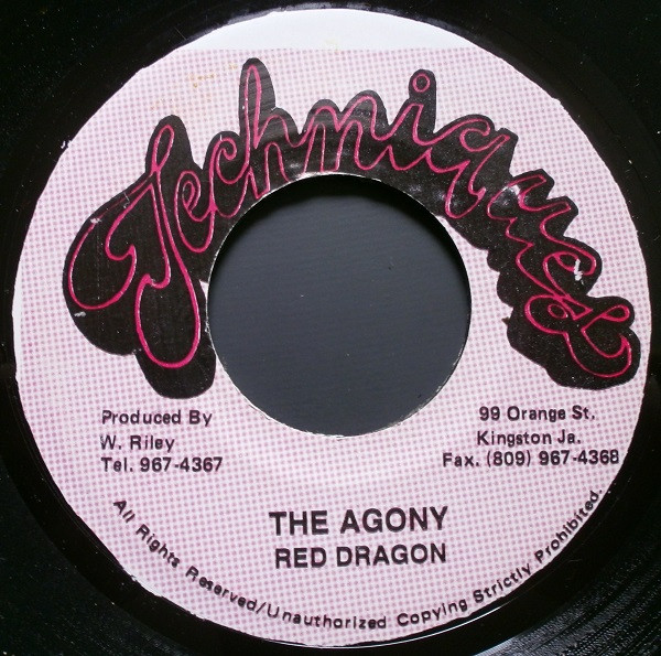 Red Dragon – Agony / Techniques All Stars – Agony (Version) (7")