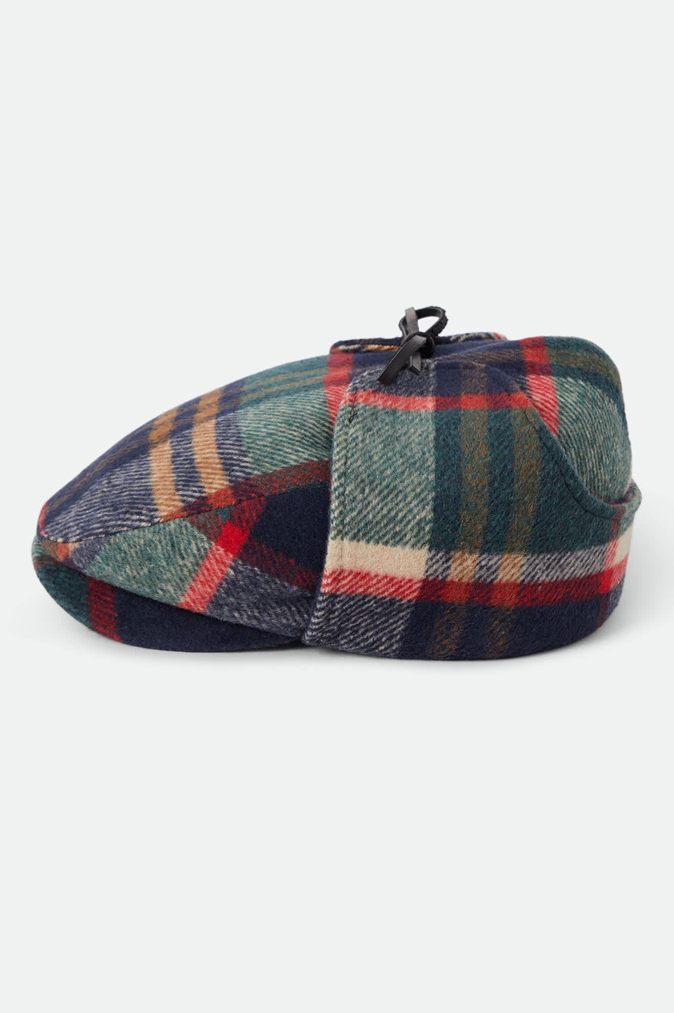 Brixton Barrel Earflap Snap Cap (Navy/Green/Red/Cream)