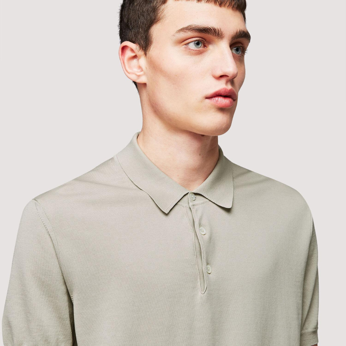 Baracuta Polo Knit Mist 1007