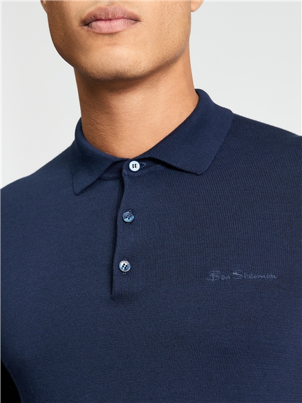 Ben Sherman Signature Short Sleeve Polo (Dark Navy)