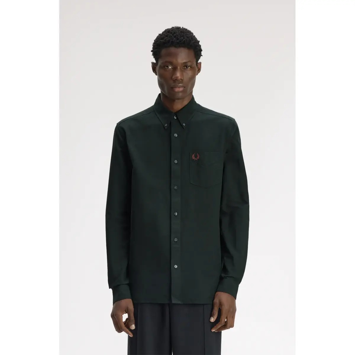 Fred Perry Oxford Shirt (Night Green)