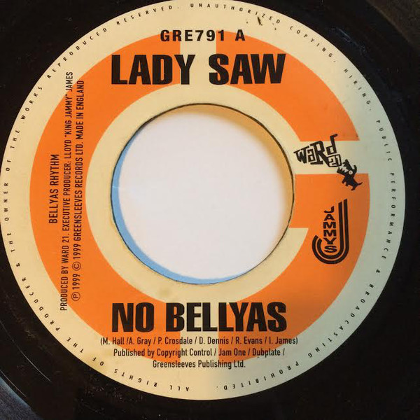 Lady Saw - No Bellyas / Admiral Bailey - Bashy Bashy (7")