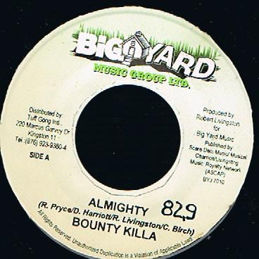 Bounty Killer - Almighty / Return Riddim (7")