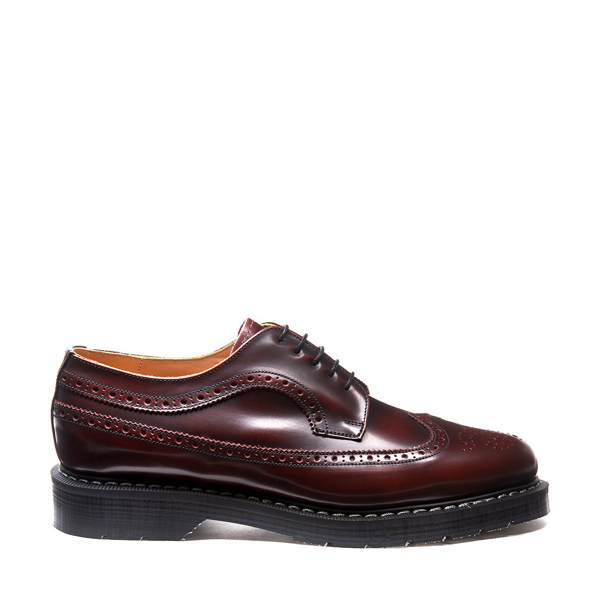 Solovair American Brogue Shoe Burgundy Rub-Off-UK 11 / EU 46