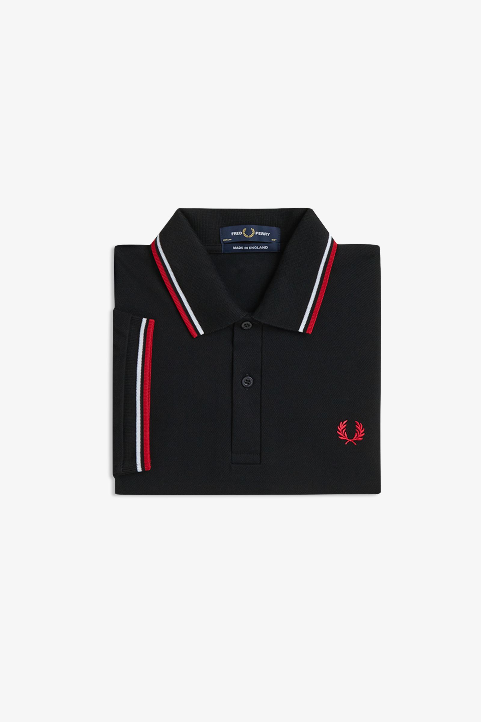 Fred Perry Made in England M12 (Black/White/Red)