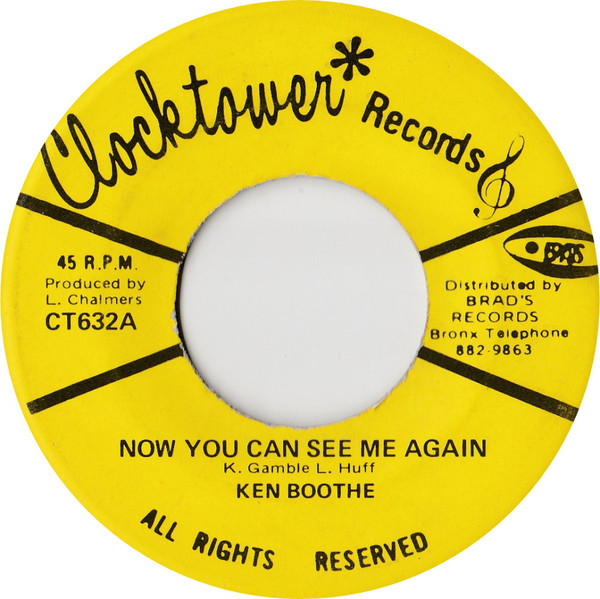 Ken Boothe - Now You Can See Me Again / Charmers Band - See I Again (7")