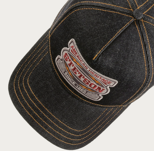 Stetson Dark Denim Cap (Denim/Dark Blue)