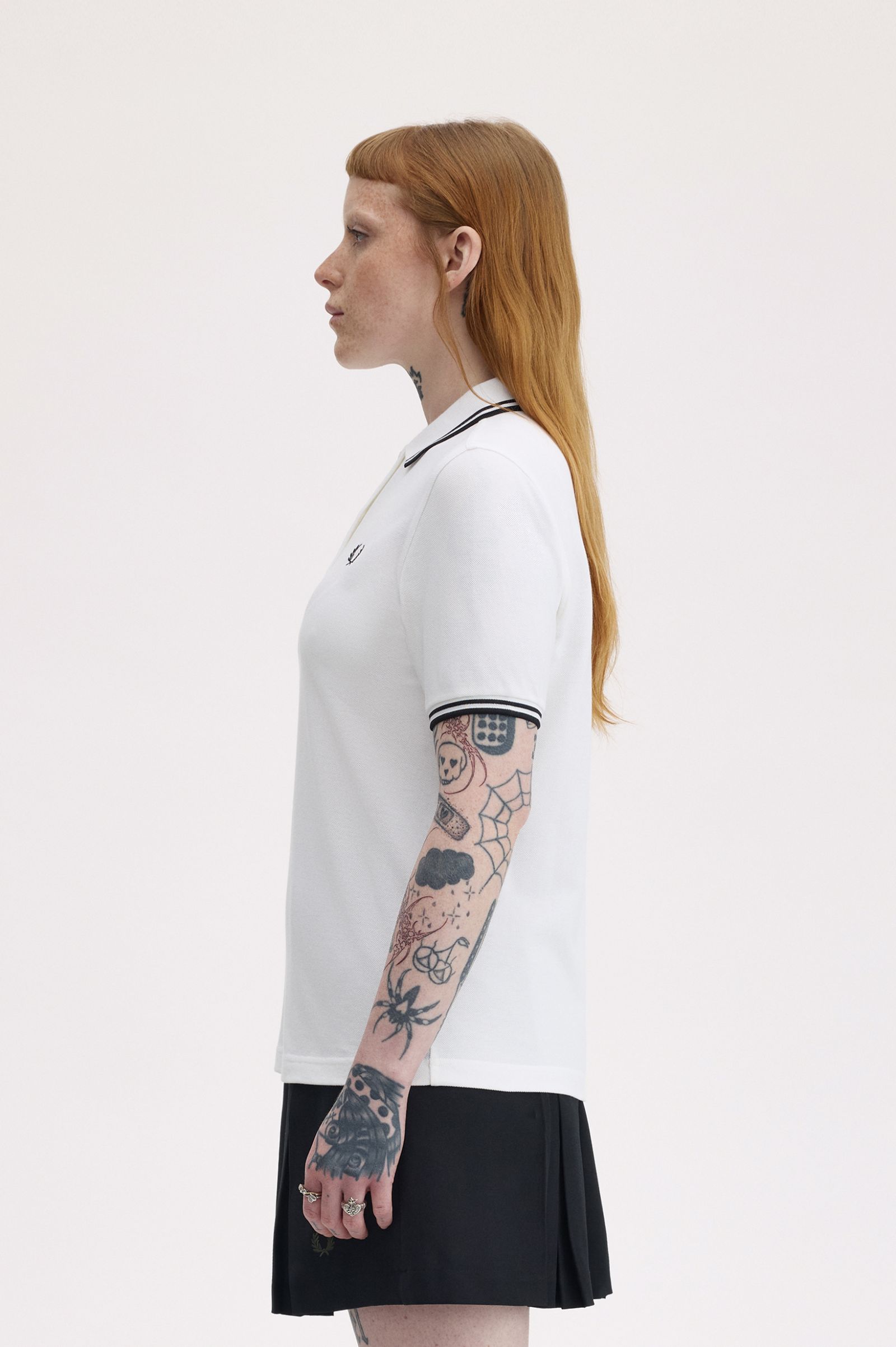Fred Perry Twin Tipped Polo Shirt (White)