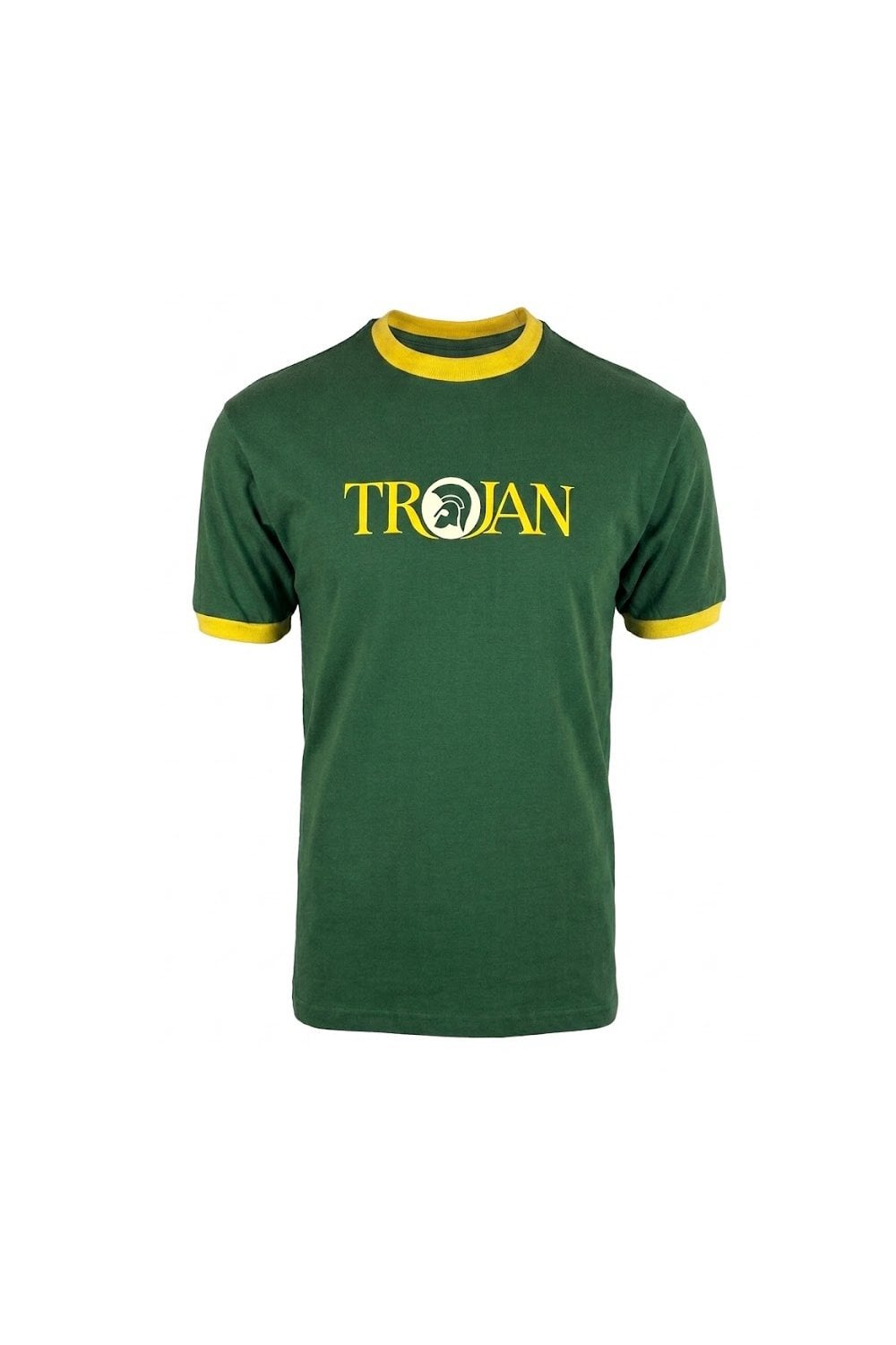Trojan Logo Ringer Tee (Green) TC/1014