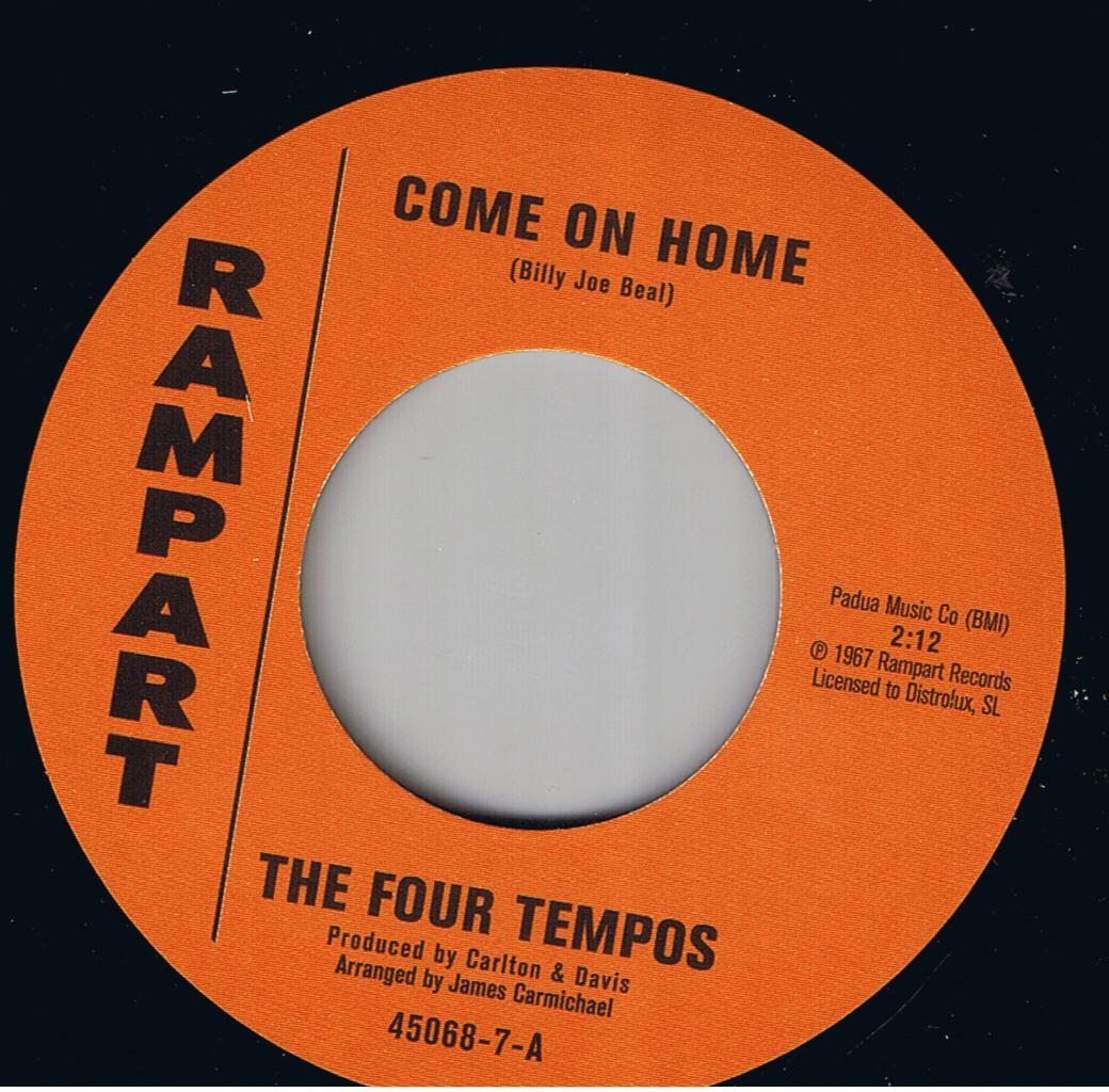 The Four Tempos - Come On Home / The Invincibles - Crystal Blue Persuation (7")