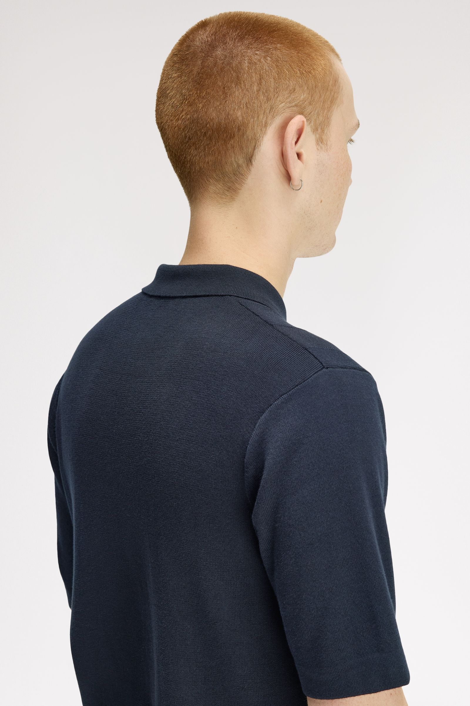 Fred Perry Tonal Vertical Stripe Shirt (Navy)