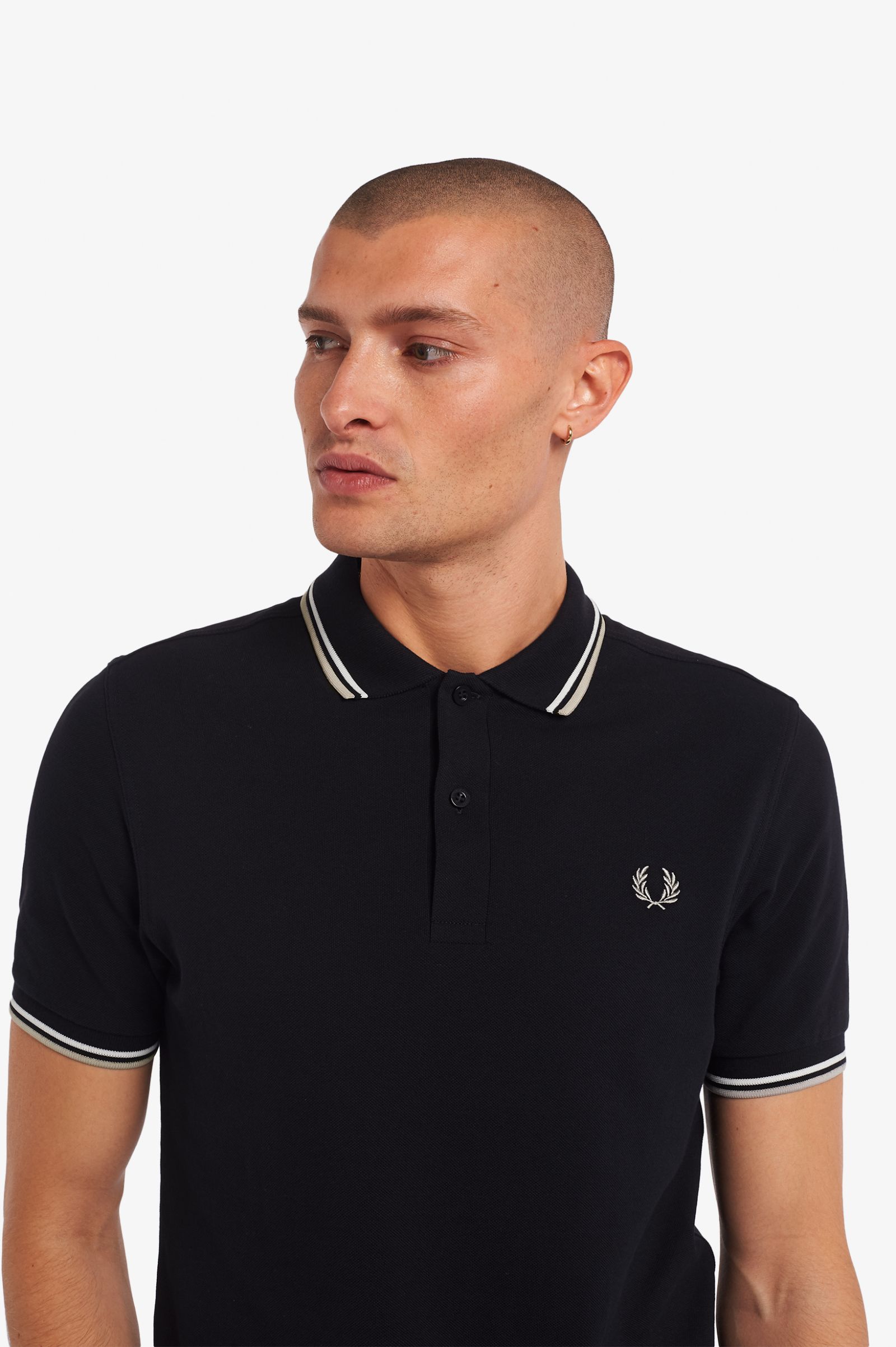 Fred Perry Poloshirt M3500 in Navy/White/Oyster