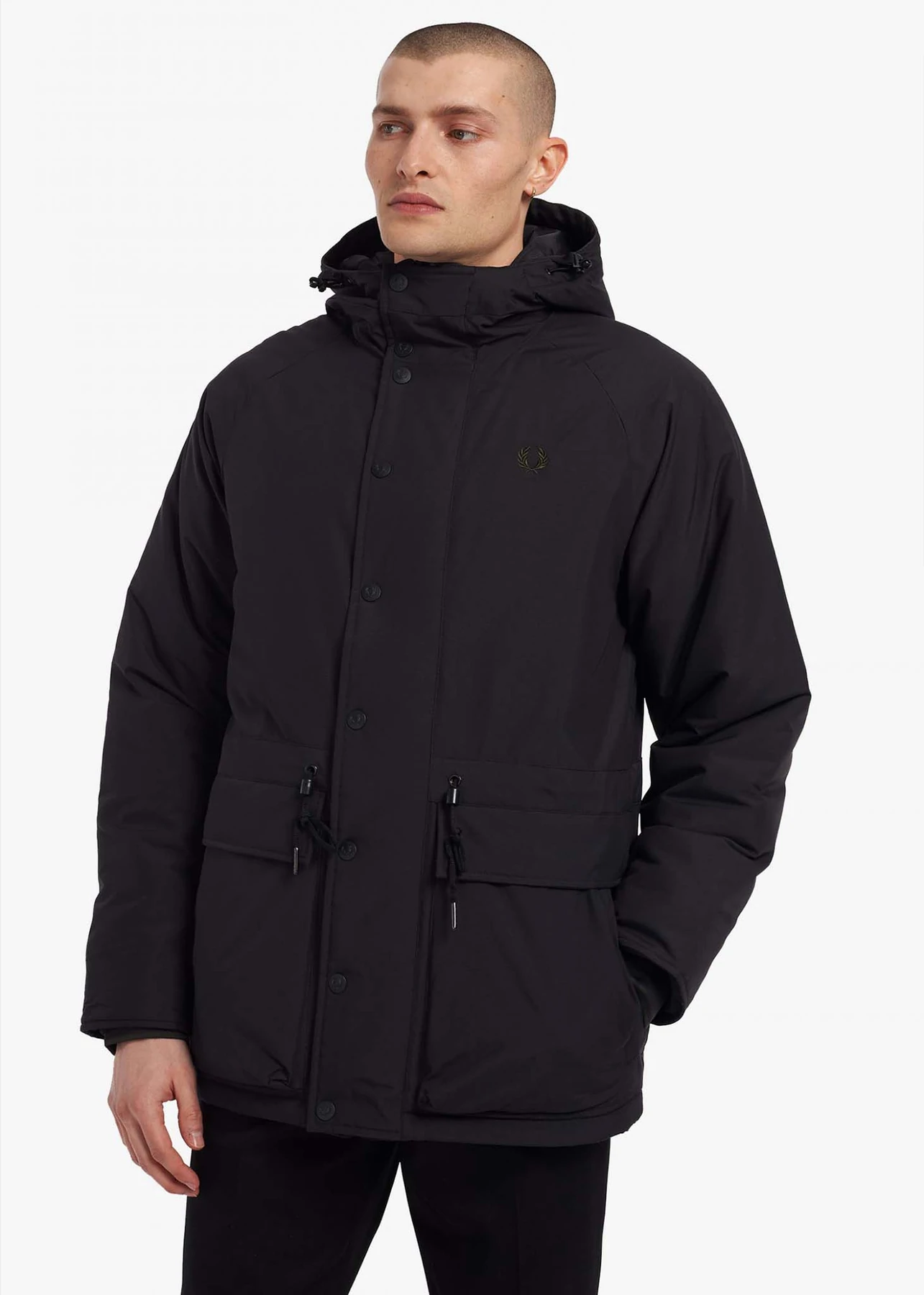 Fred Perry - Padded zip-through jacket - black