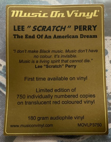 Lee "Scratch" Perry – The End Of An American Dream  (DOLP)  