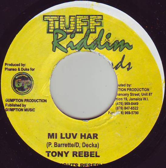Tony Rebel / Queen Ifrica – Mi Love Har / Breaking Up (7")       