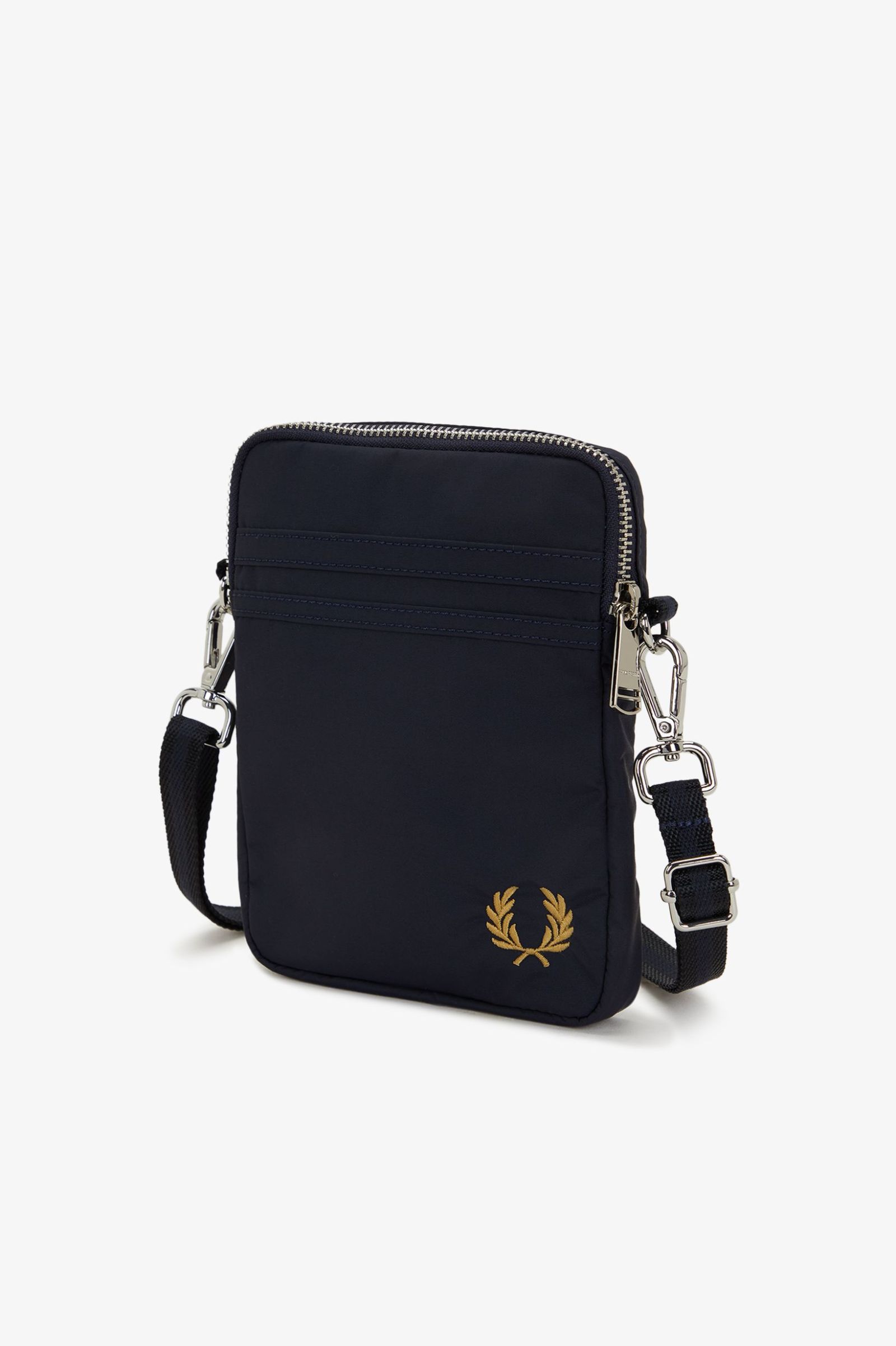 Fred Perry Brentham Nylon Side Bag in Navy
