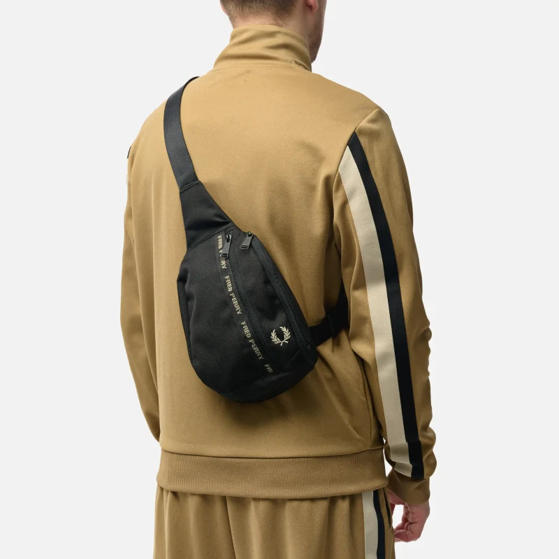 Fred Perry FP Taped Sling Bag in Black 