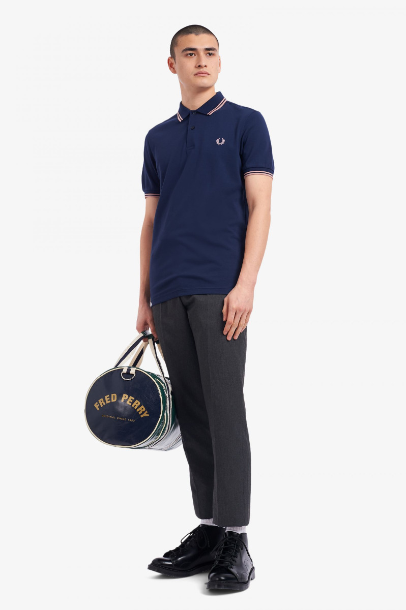 Fred Perry Twin Tipped Poloshirt M3600 Dark Carbon-M