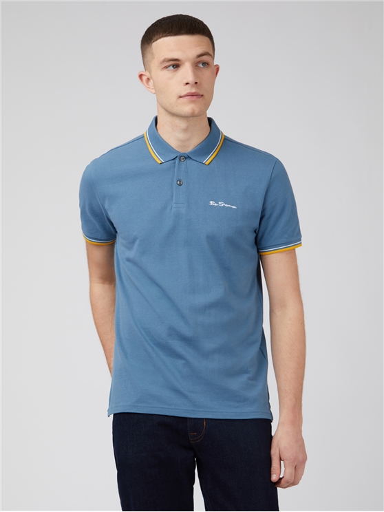 Ben Sherman Signature Polo in Blue Shadow 