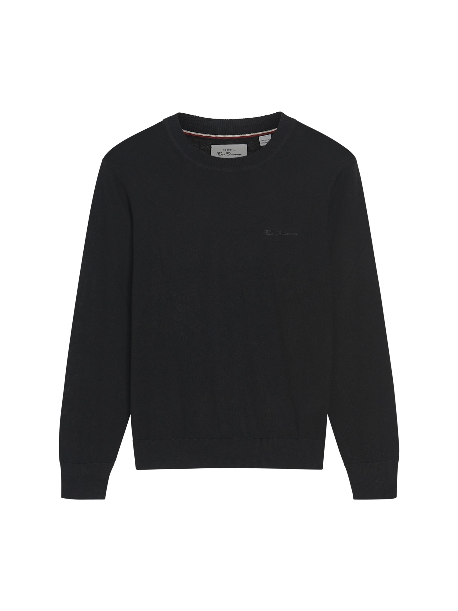 Ben Sherman Merino Crew Neck (Black)