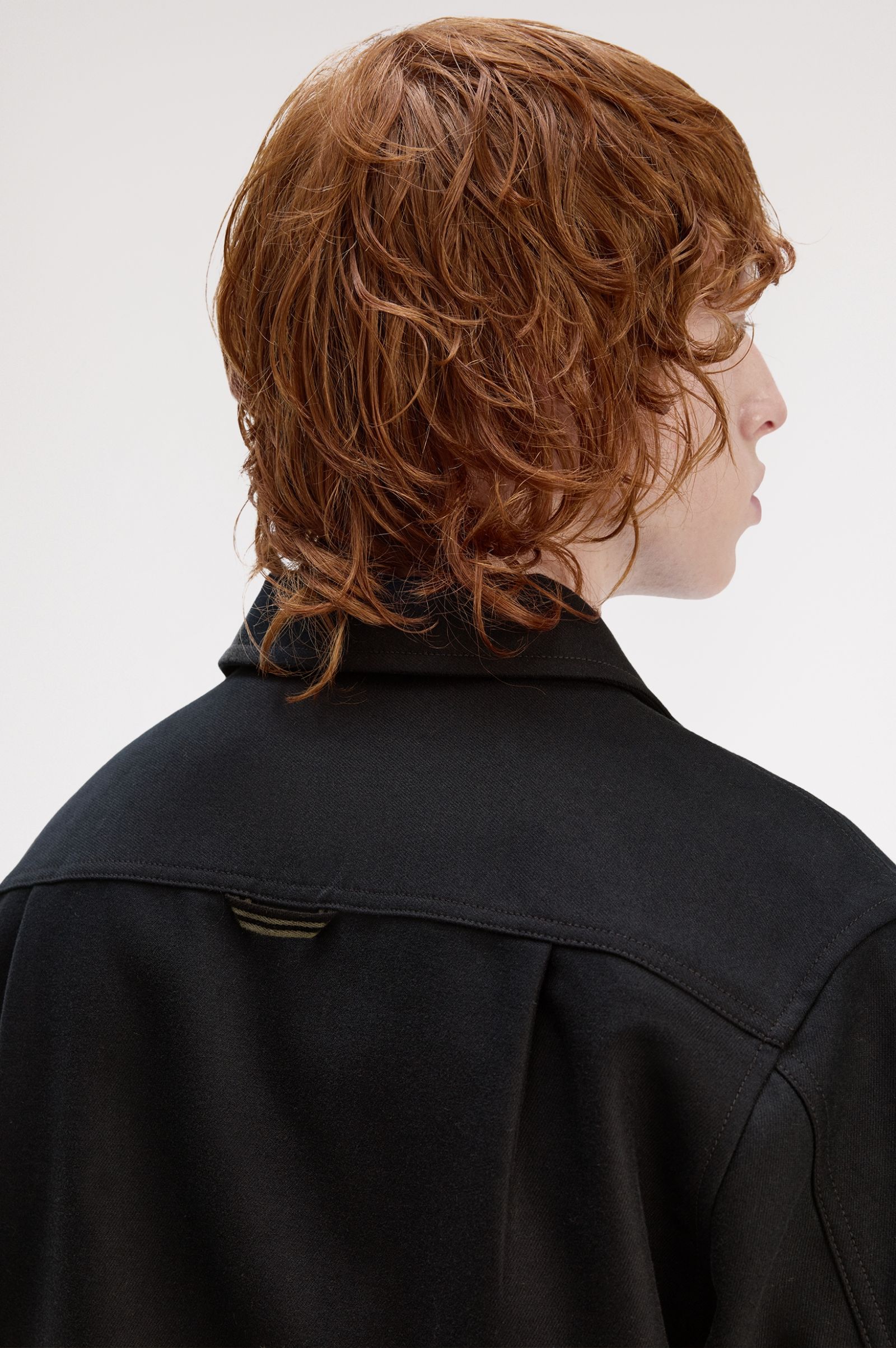 Fred Perry Brushed Twill Overshirt (Black)