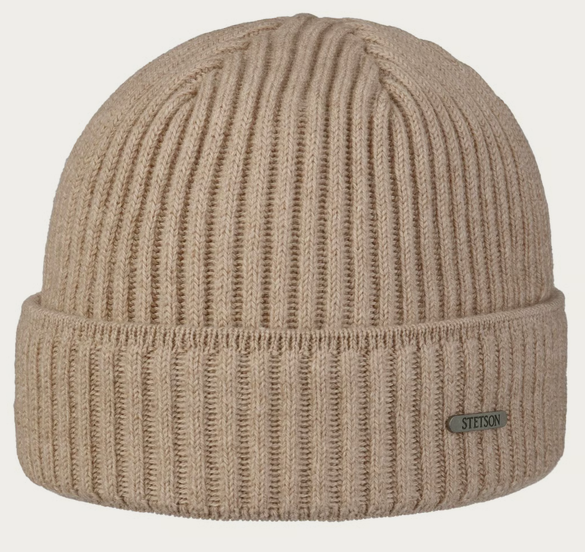 Stetson Parkman Knit Hat (Beige/Mottled)