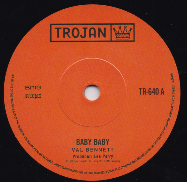 Val Bennett - Baby Baby / Val Bennett - Barbara (7")