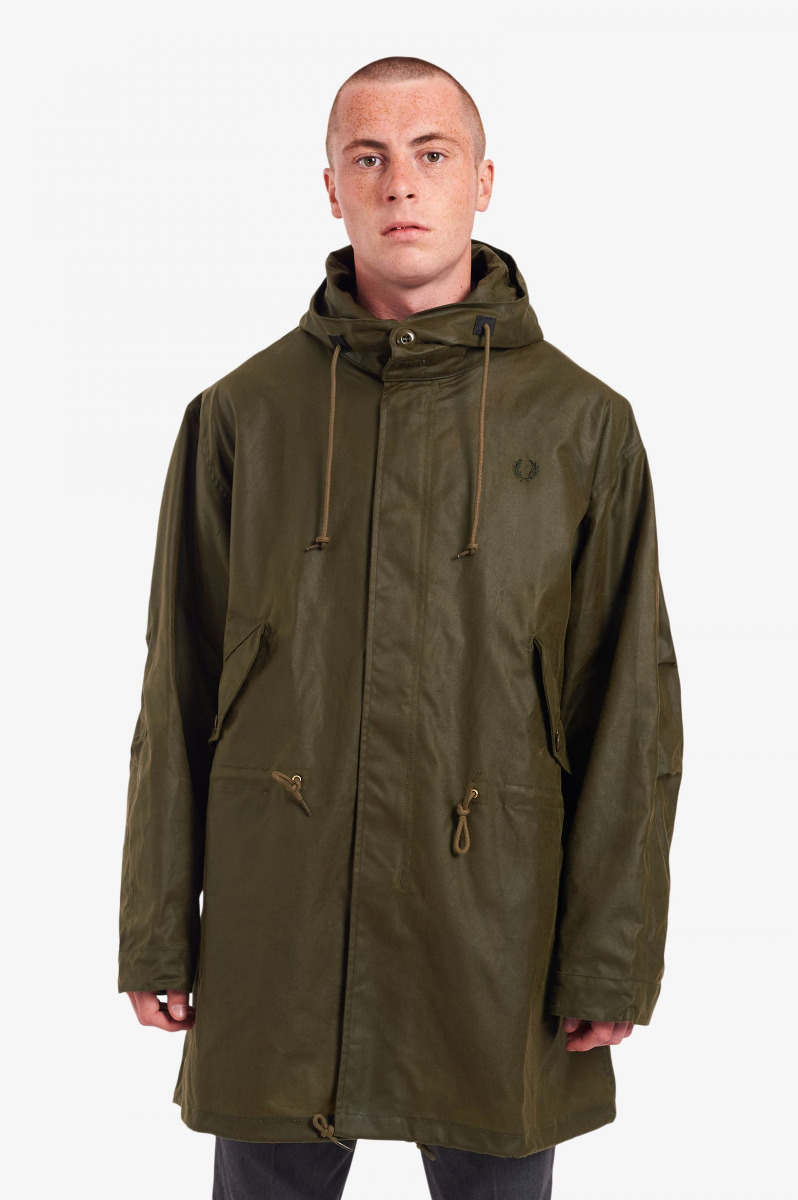 Fred Perry Parka Made in England Green J1826-L